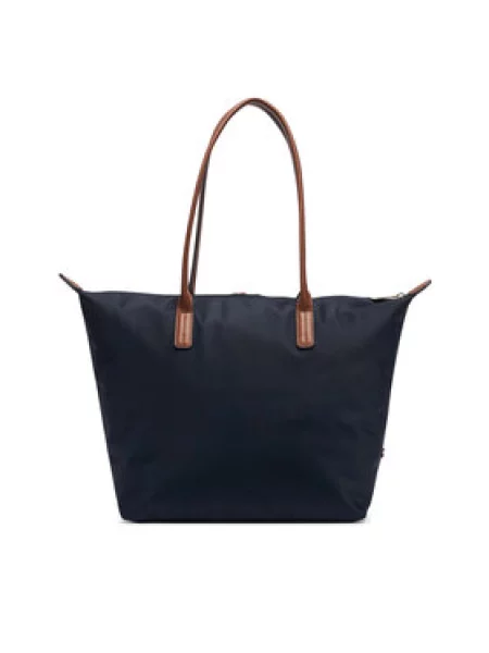 Tommy Hilfiger Ročna torba Popette Tote Corp Mornarsko modra