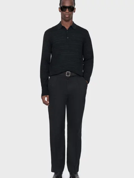 Шерстяной свитер Allsaints черный