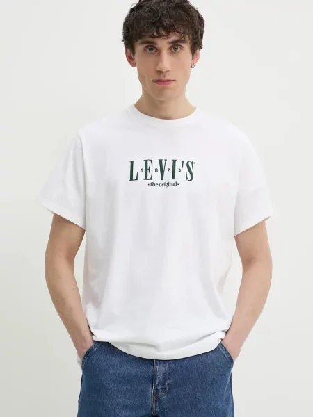 Tričko Levi's SS RELAXED FIT TEE s aplikací bílá