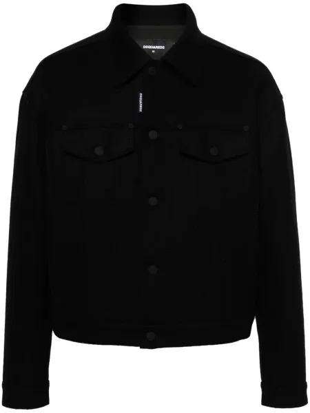 Gulerat geacă cămașă Dsquared2 negru
