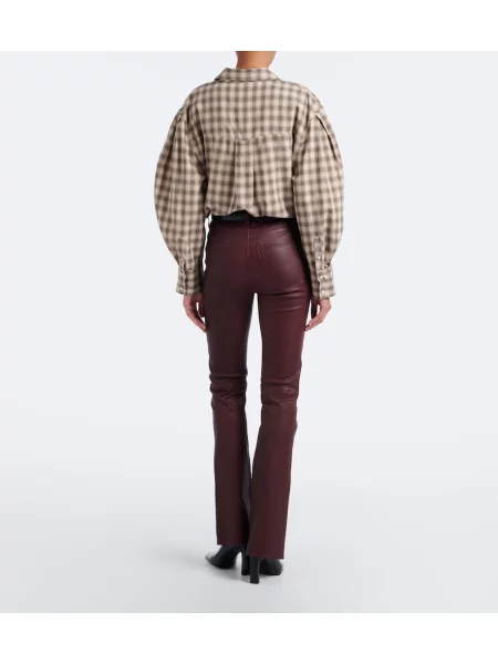 Pantaloni Frame din piele