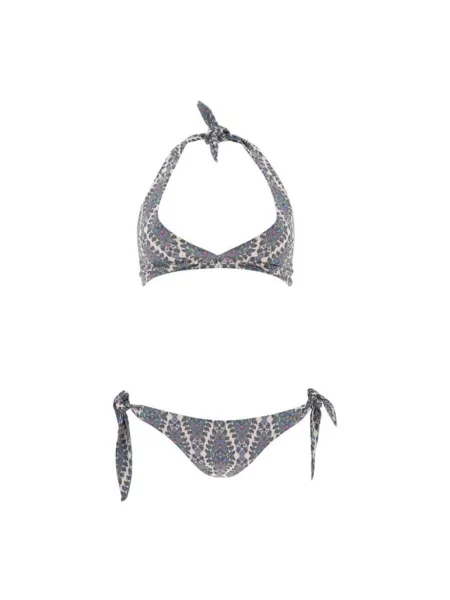 Bikini Etro z wzorem paisley niebieski