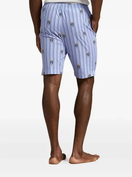 Pijamale Polo Ralph Lauren cu autograf cu dungi din piele negru