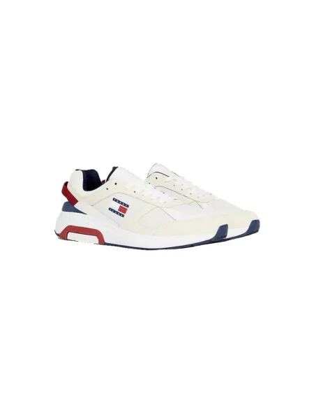 Sneakersy Tommy Jeans zamszowe białe
