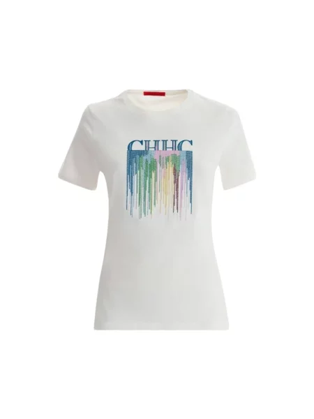 Haftowana koszulka Carolina Herrera biała