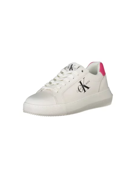 Sneakersy Calvin Klein skórzane białe