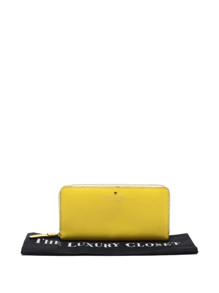 Portofel Kate Spade cu autograf galben