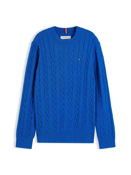 TOMMY HILFIGER Pulover Essential regal albastru