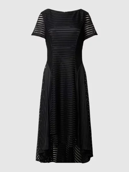 Sukienka koktajlowa z okrągłym dekoltem Vera Mont czarna