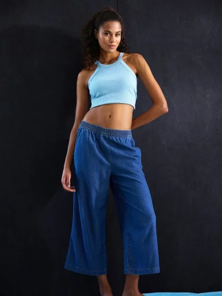 H.I.S Pantaloni albastru