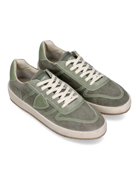 Sneakersy Philippe Model skórzane zielone