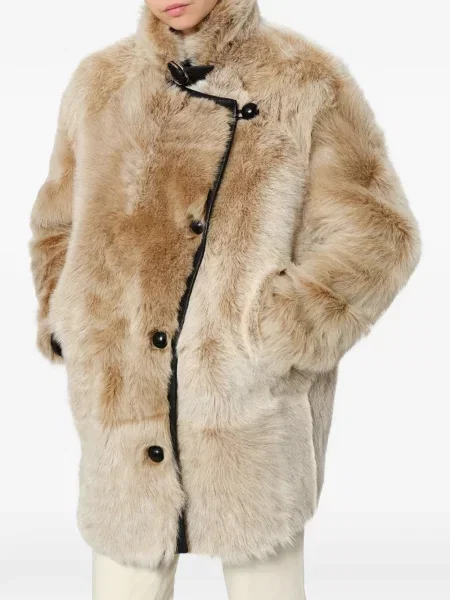 Haină din piele de oaie Isabel Marant din piele de oaie