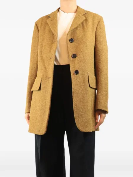 Sacou Margaret Howell din tweed galben