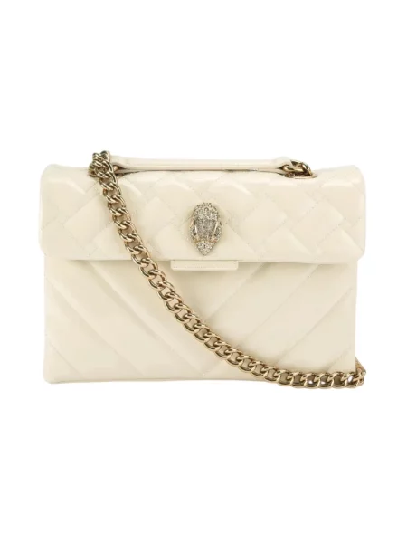 Torebka crossbody Kurt Geiger skórzana beżowa