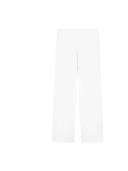 Dzianinowe spodnie Emporio Armani Ea7 białe