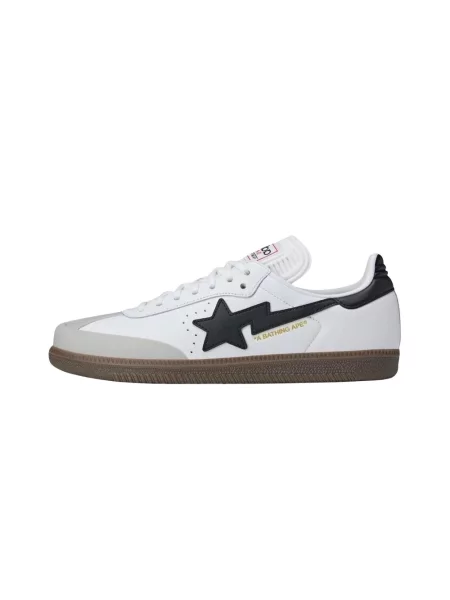 Sneakersy A Bathing Ape® skórzane szare