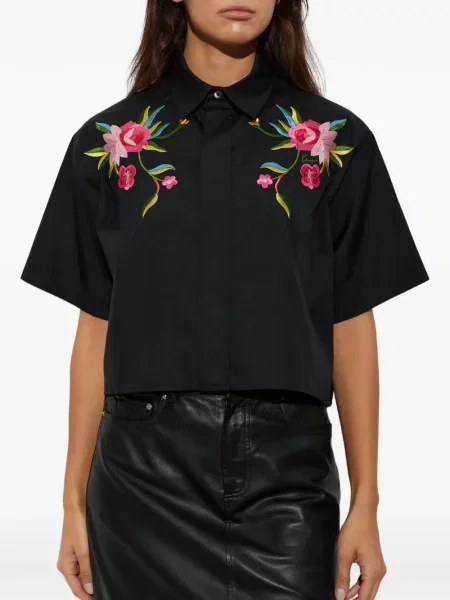 Scurt cămașă Kenzo cu model floral negru
