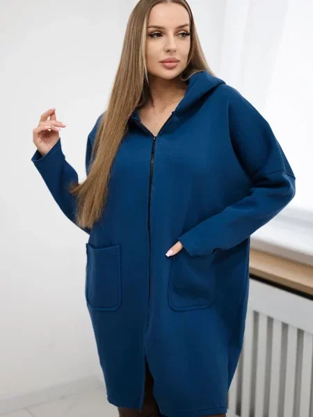 Bluza Kesi ocieplana niebieska