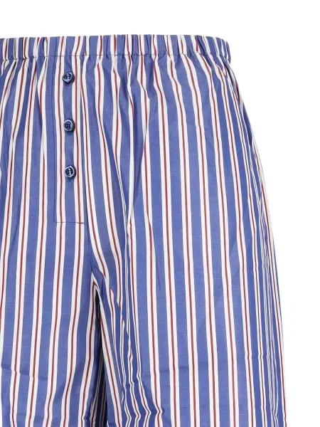 Pantaloni The Andamane de lână albastru