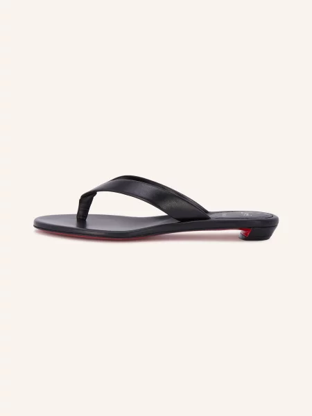 Christian Louboutin Pantofle Miss Z Tong černá