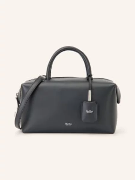 Max Mara Kabelka Holdall Medium tmavě / stříbrná šedá
