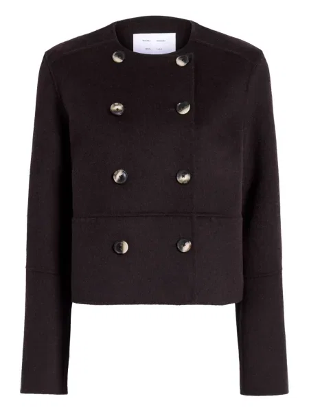 Kurtka Proenza Schouler White Label wełniana dwurzędowa biała