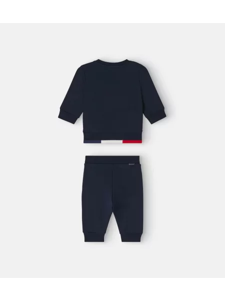 Gyerek fleece melegítő felső Moncler Enfant kék