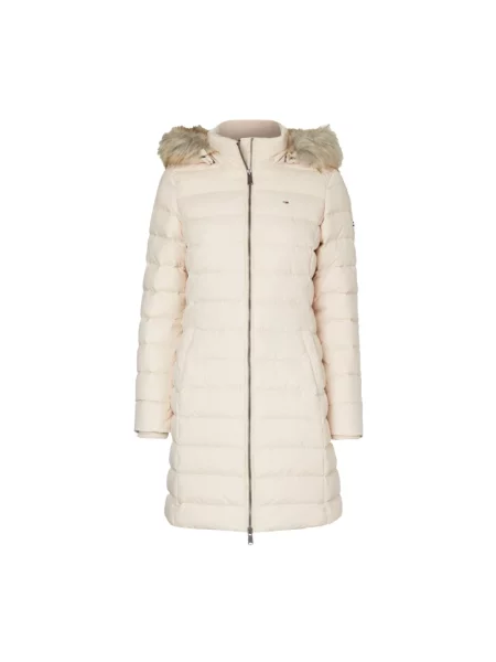 Kurtka jeansowa Tommy Jeans z kapturem biała