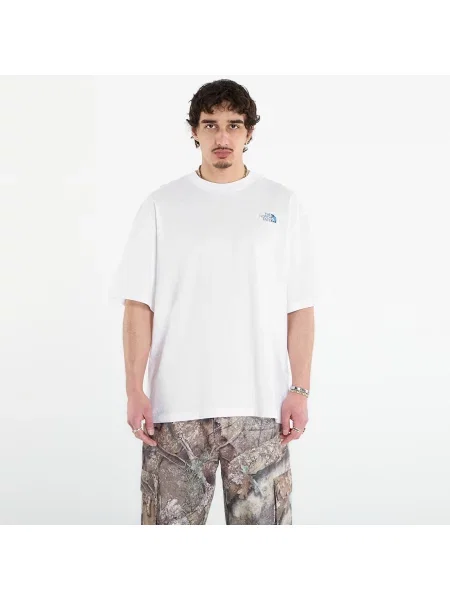 Tricou The North Face Liquid Box Nse Oversize Short Sleeve Tee-Graphic TNF White L alb