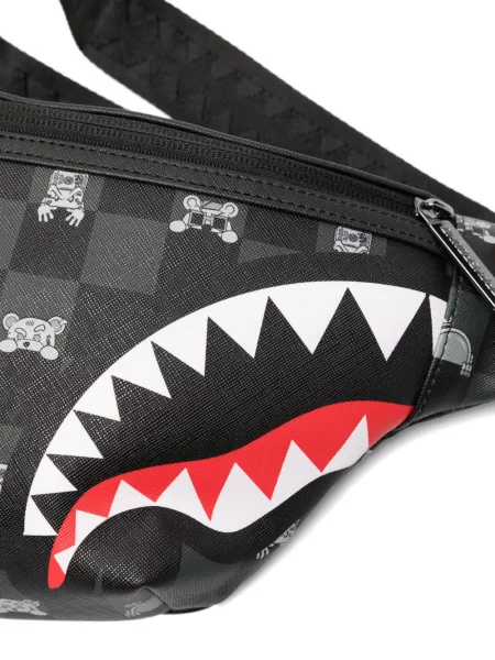 Cu centură curea Sprayground în carouri negru