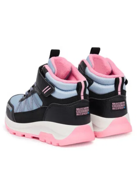 SKECHERS Škornji STORM BLAZER svetlo modra / roza črna