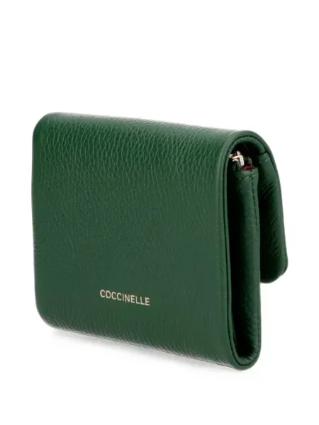 Portofel Coccinelle din piele verde