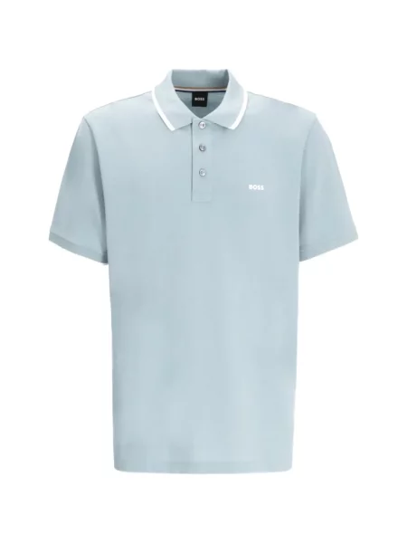 Tricou polo Boss albastru
