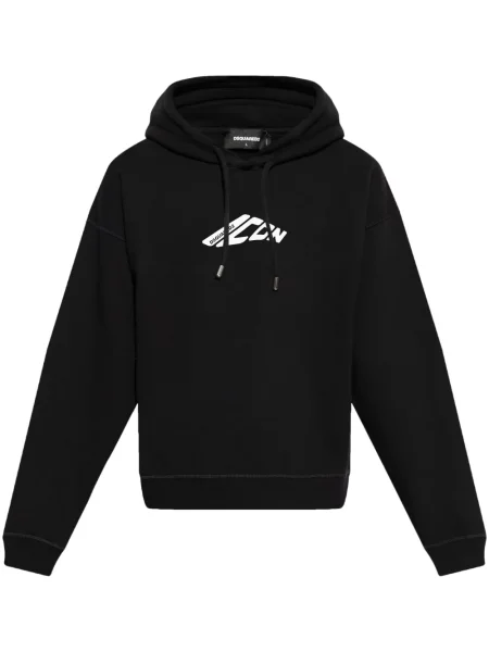 Hanorac cu glugă Dsquared2 negru