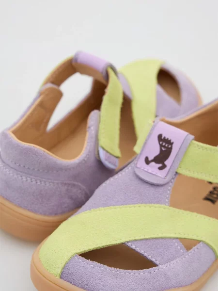 Замшеві Дитячі Сандалії OSIK Barefoot Sandals Lilac Toddlers фіолетовий