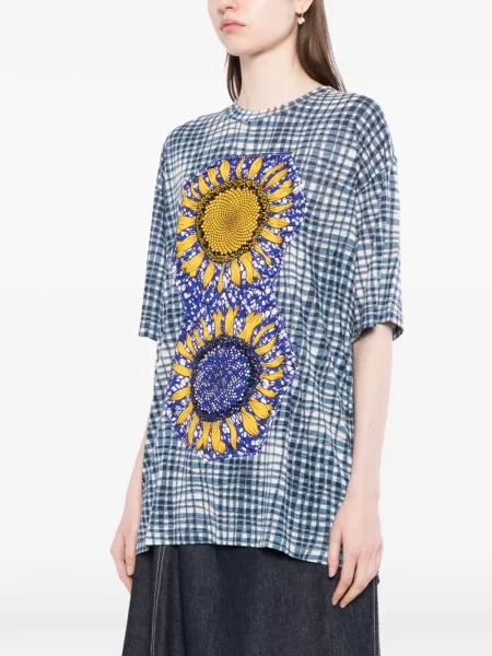 Koszulka Penultimate w kratkę niebieska