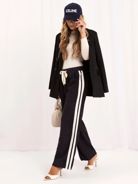 Hlače Italy Moda crna