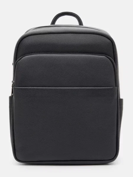 Кожаный повседневный рюкзак Borsa Leather черный