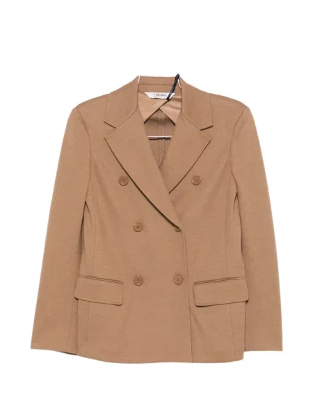 Sacou 's Max Mara cu două rânduri de nasturi maro