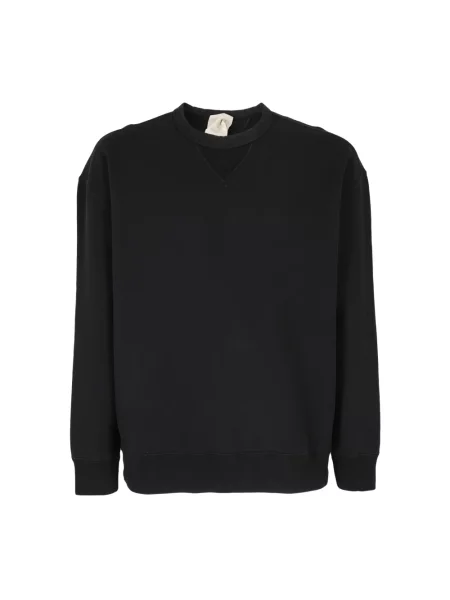 Bluza nierozpinana Ten C z okrągłym dekoltem klasyczna czarna