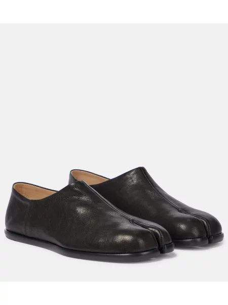 Pantofi loafer Maison Margiela din piele negru