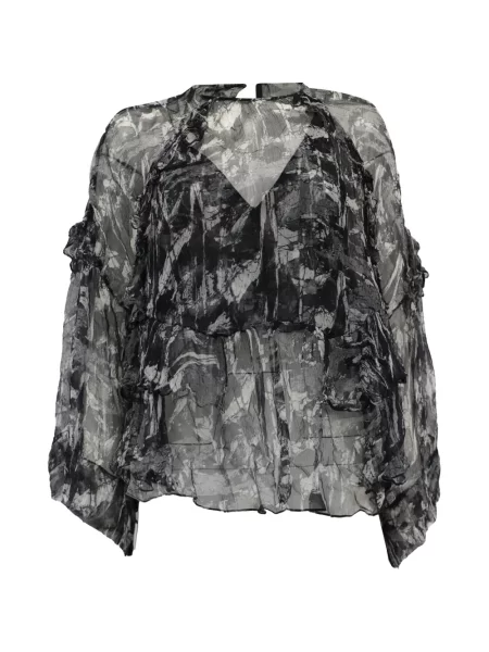 Bluză Iro cu volane negru