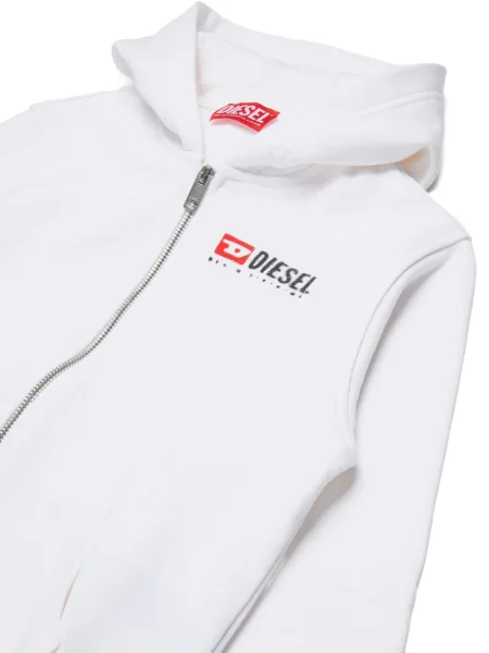 Bluza z kapturem dziecięca Diesel biała