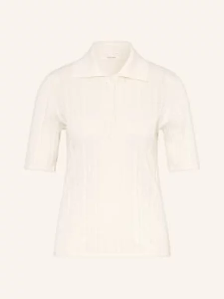 Selected Femme Pletené Polo Tričko krémová