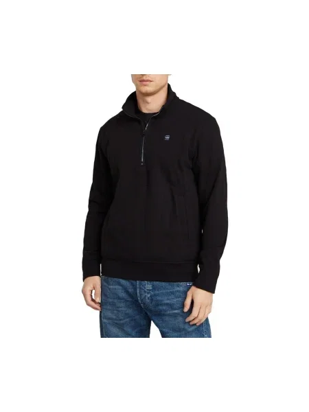 Sveter G-star Raw na polovičný zips čierna