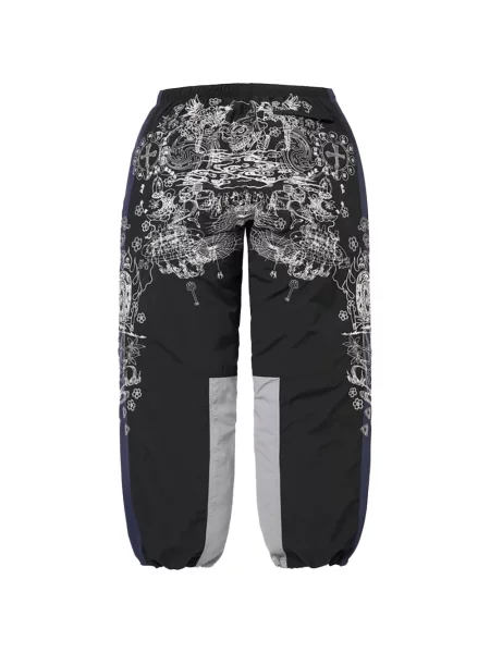 Pantaloni Supreme cu imagine alergare negru