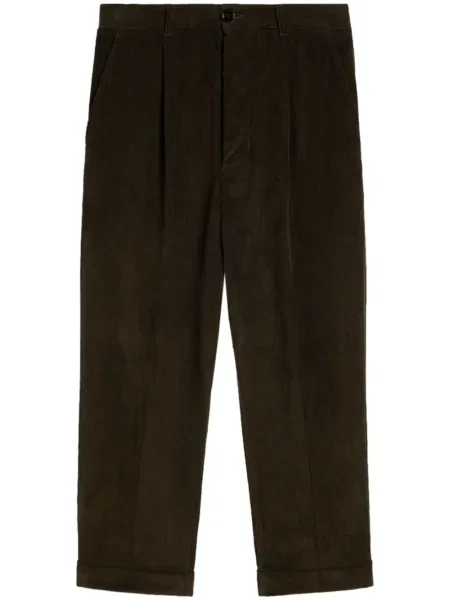 Pantaloni Ami Paris conici maro