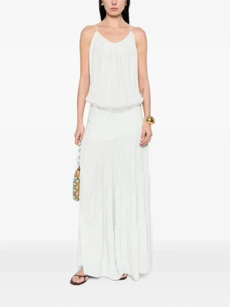 Rochie maxi Iro fără mâneci verde