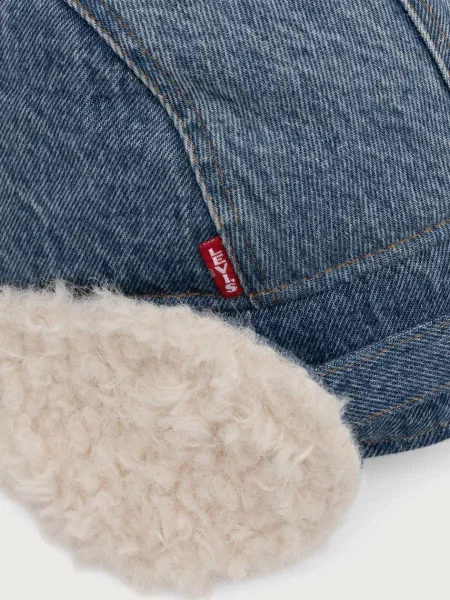 Levi's шапка дамска COZY TRAPPER синьо