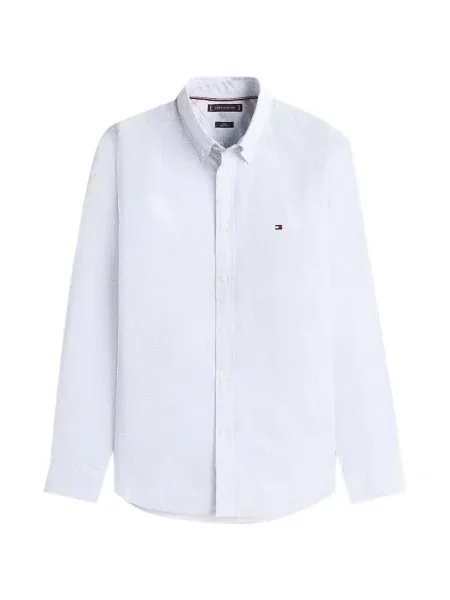 Cămașă Tommy Hilfiger cu autograf albastru